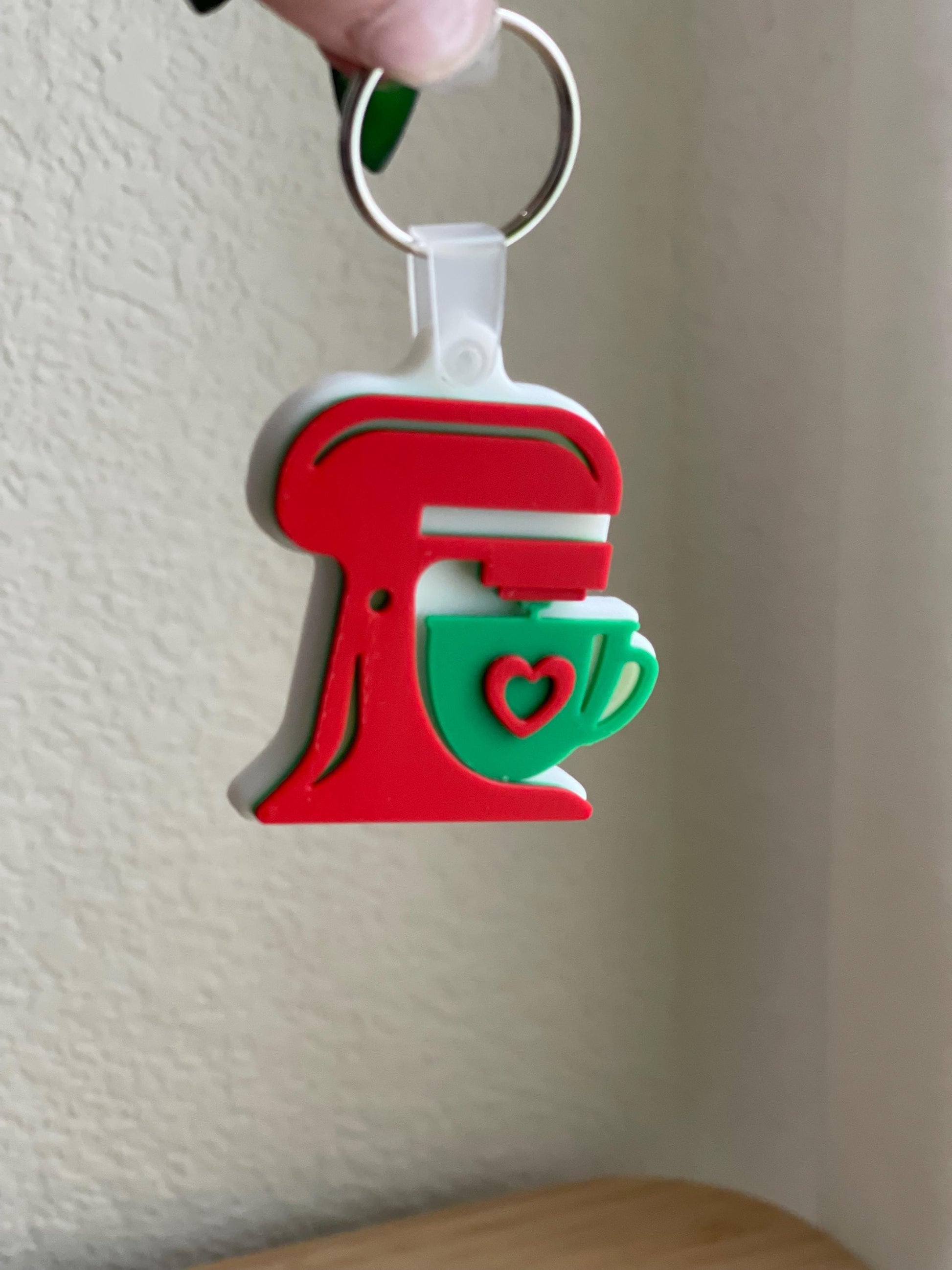 Stand Mixer NFC Tag or Keychain - Tap to Connect Keychain for Small Biz info/social media