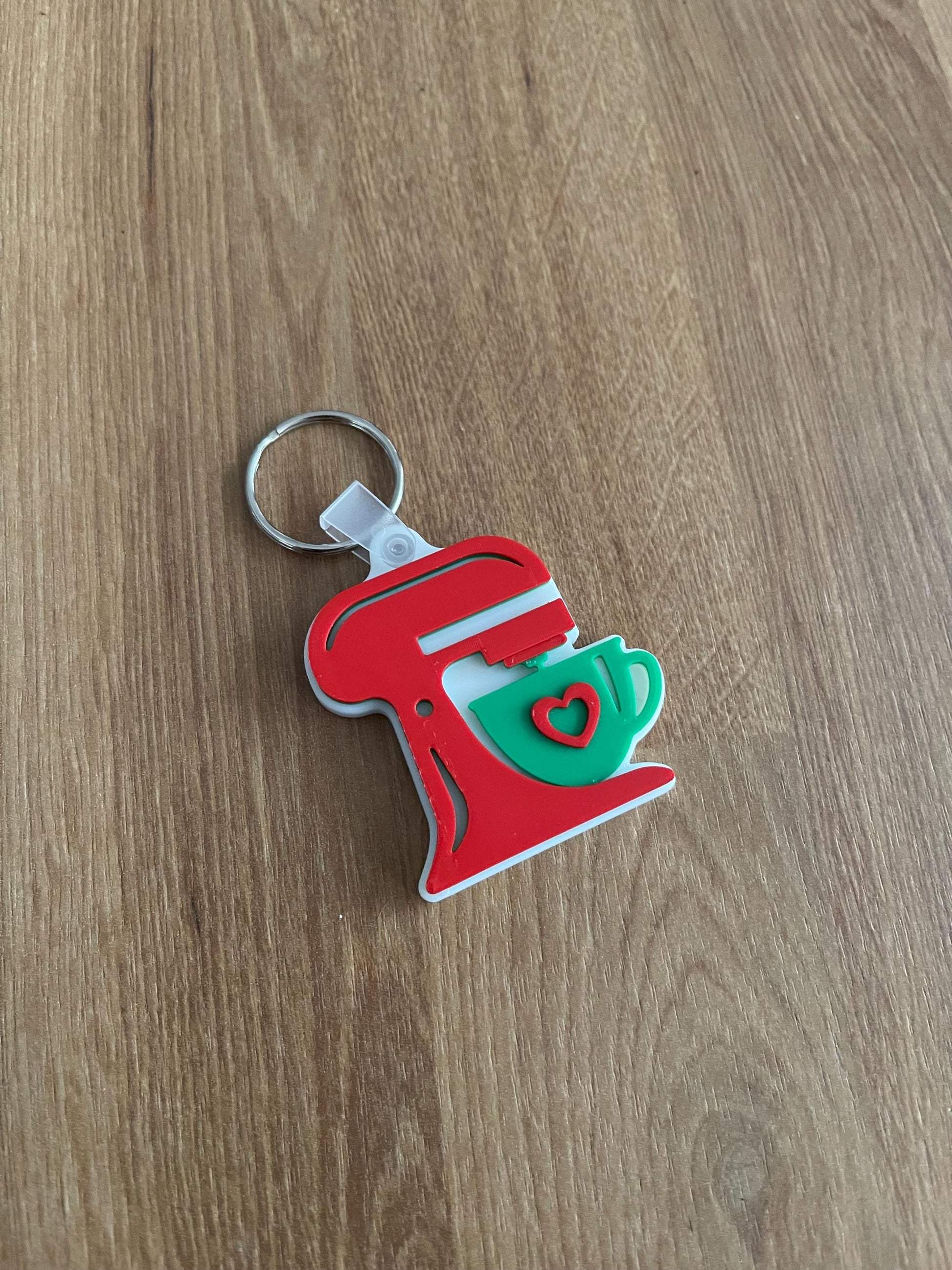 Stand Mixer NFC Tag or Keychain - Tap to Connect Keychain for Small Biz info/social media