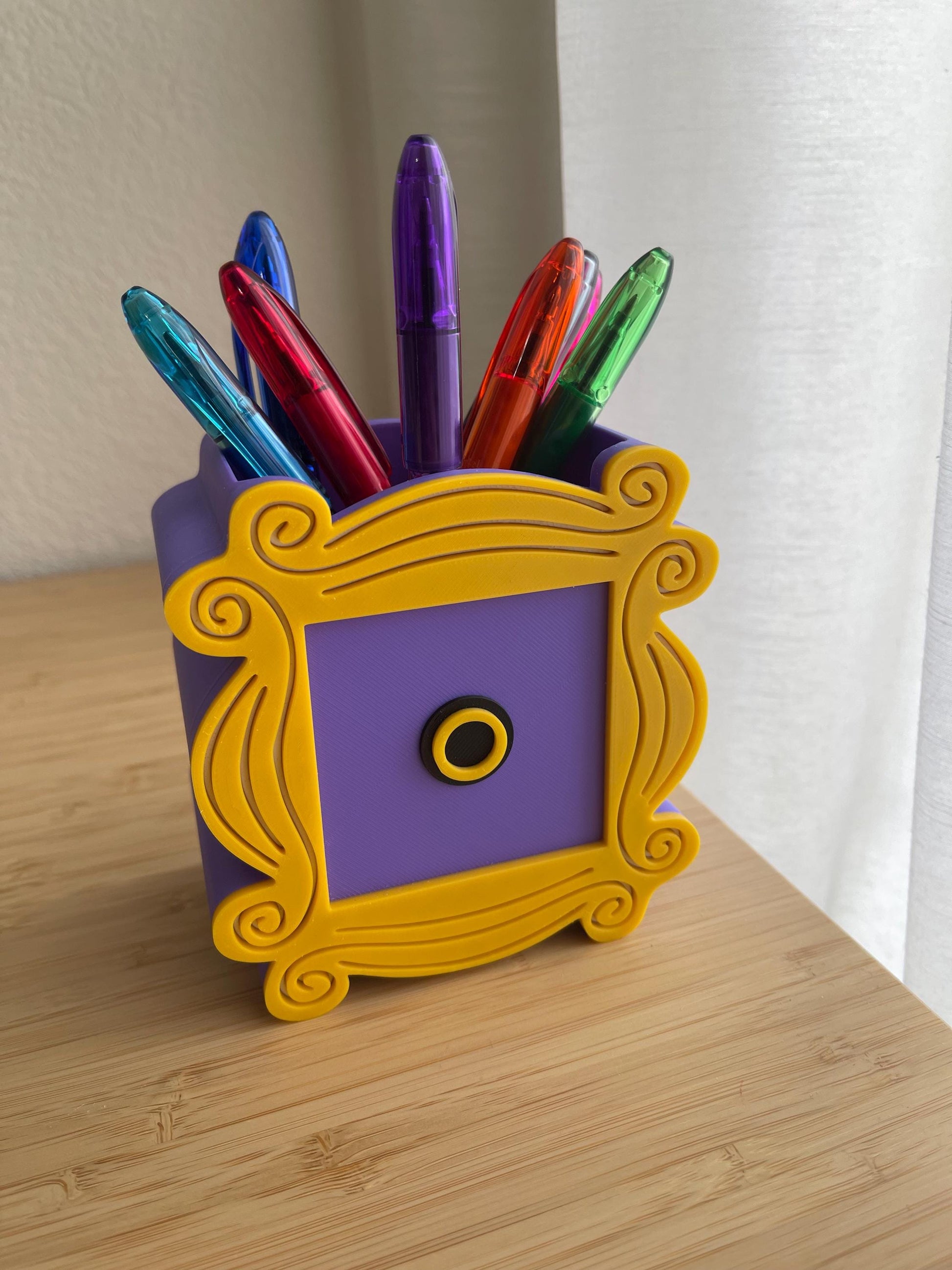 Friends Retro Pen Holder - Desk Accessories - Cute Office Decor - Small Desk Storage - Unique Gift for Home Office
