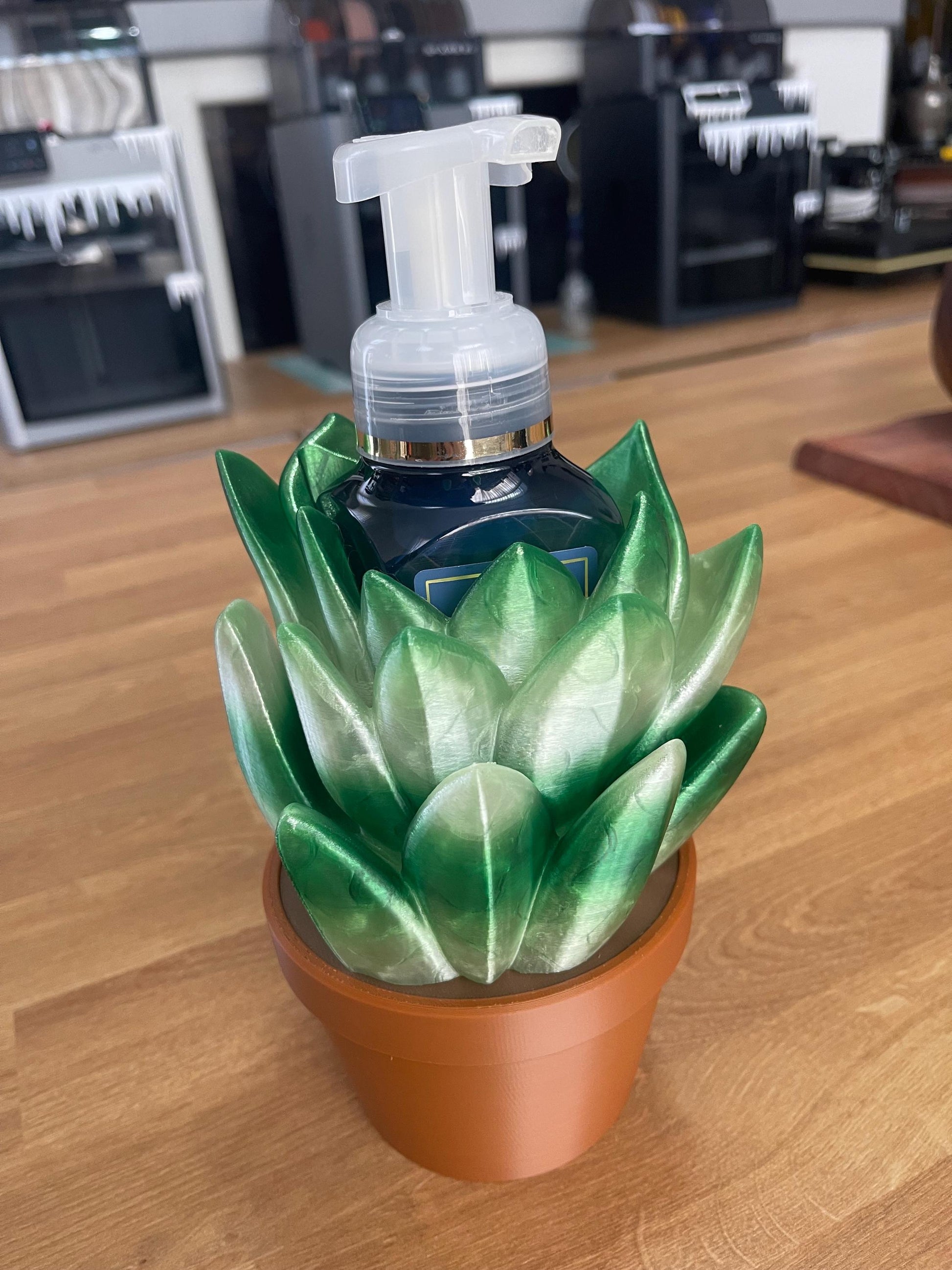 Succulent Soap Holder for Bath & Body Works | Plant Soap Holder | Bathroom Decor | 3D Printed Soap Dispenser Holder | Zen Bathroom Accessory