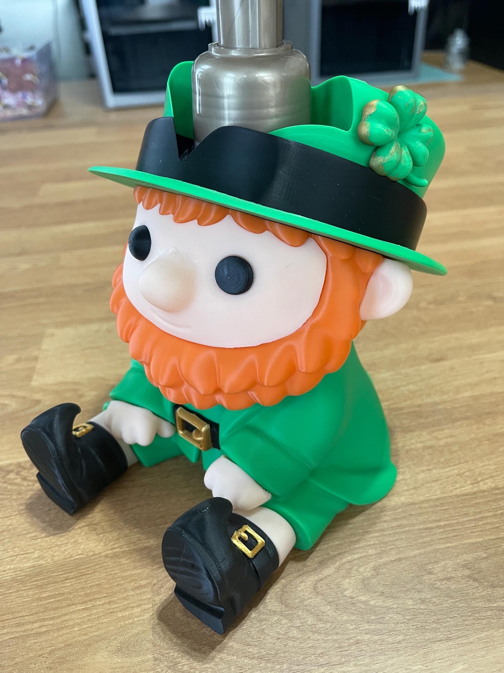 Leprechaun Soap Holder for Bath & Body Works | St Patricks Day Bathroom Decor | Lucky Leprechaun Soap Dispenser Holder | Irish Bathroom Deco