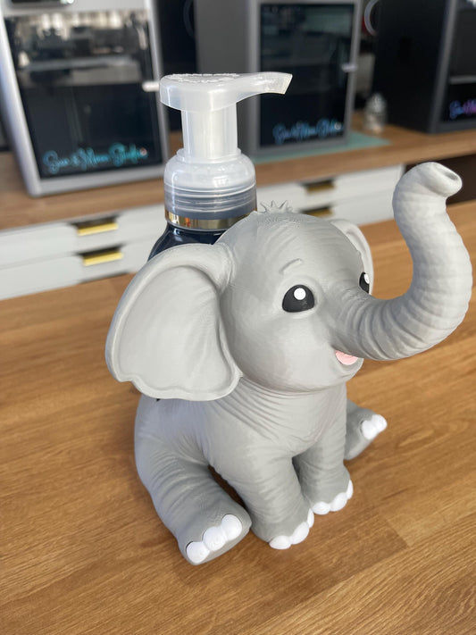 Elephant Soap Holder for Bath & Body Works | Cute Animal Bathroom Decor | Kids Bathroom Sink Organizer | Foaming Soap Dispenser Holder