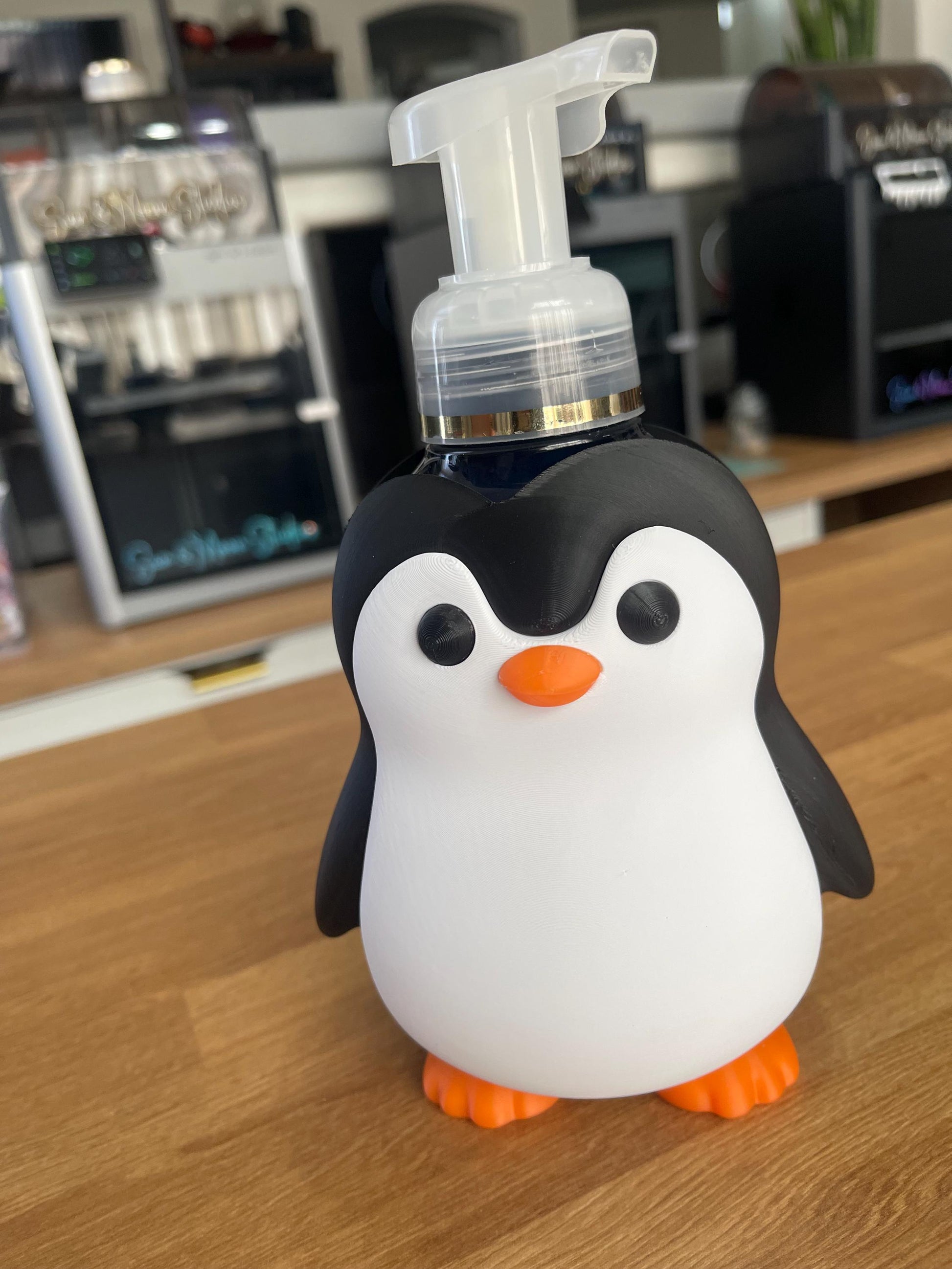 Penguin Soap Holder for Bath & Body Works Foaming Soap | 3D Printed Animal Decor