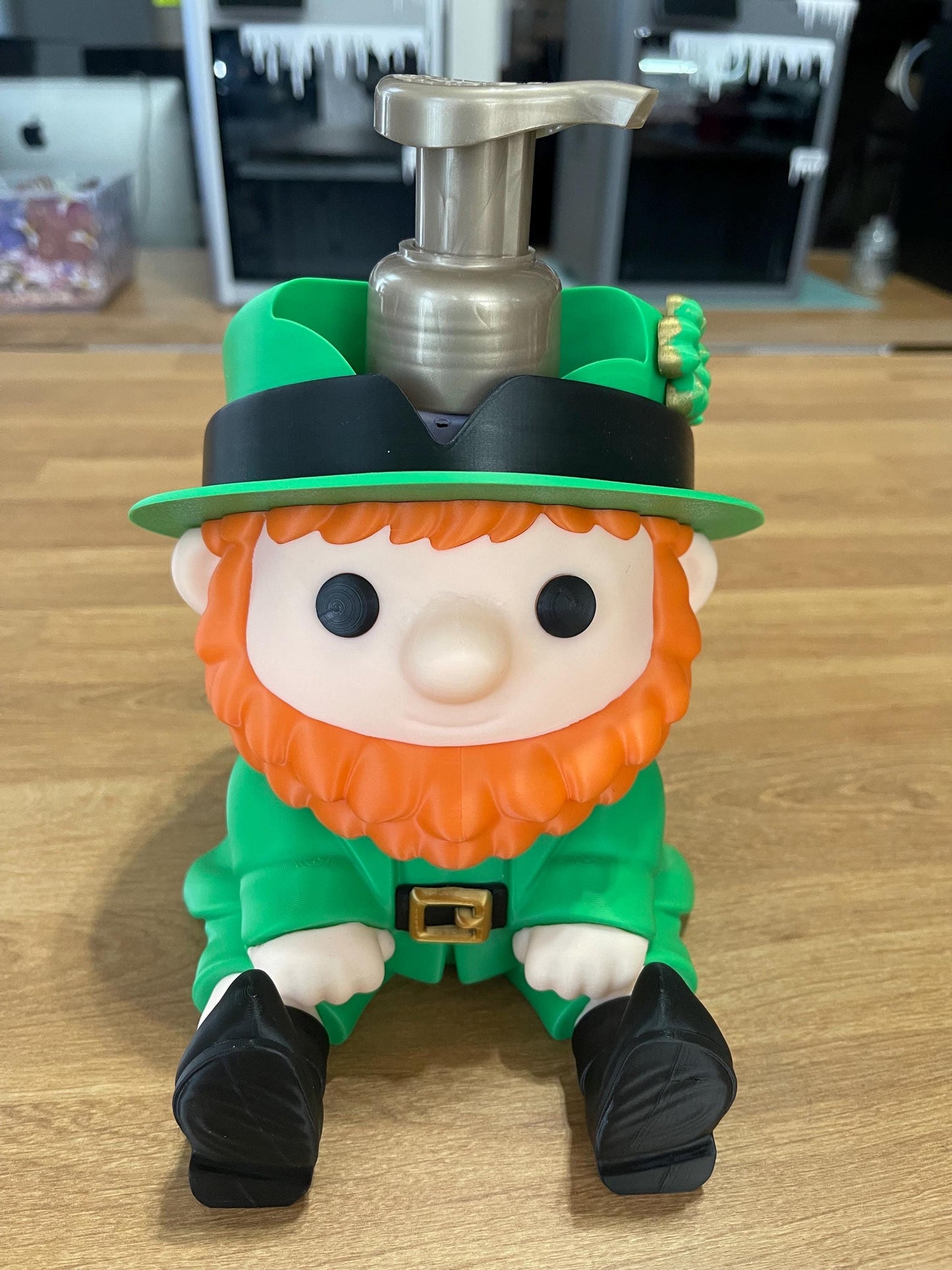Leprechaun Soap Holder for Bath & Body Works | St Patricks Day Bathroom Decor | Lucky Leprechaun Soap Dispenser Holder | Irish Bathroom Deco