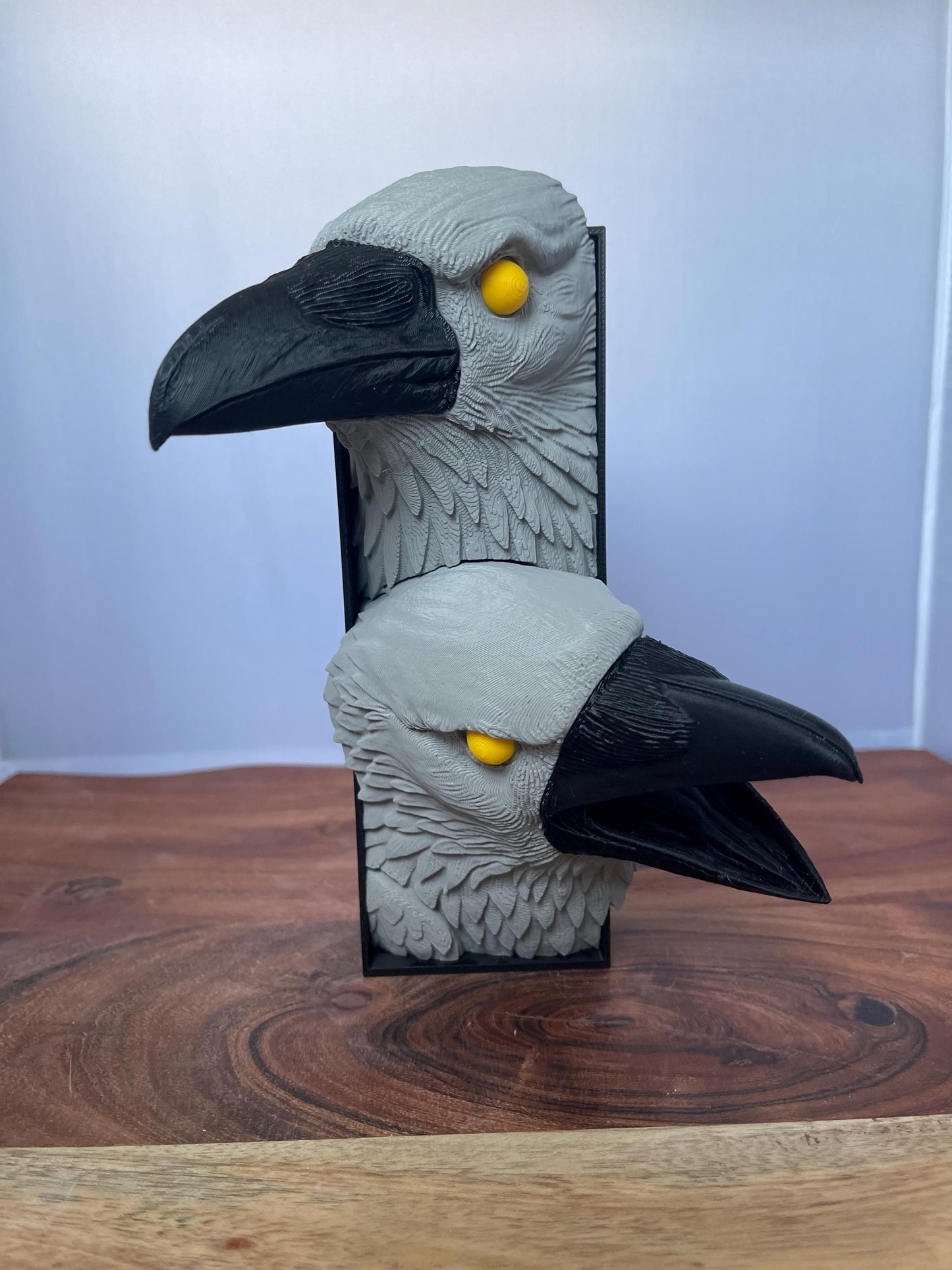 Crow Book Nook Insert | Raven Bookshelf Insert | Gothic Dark Academia Decor | Crow Shelf Insert | Library Book Nook | Reader Gift