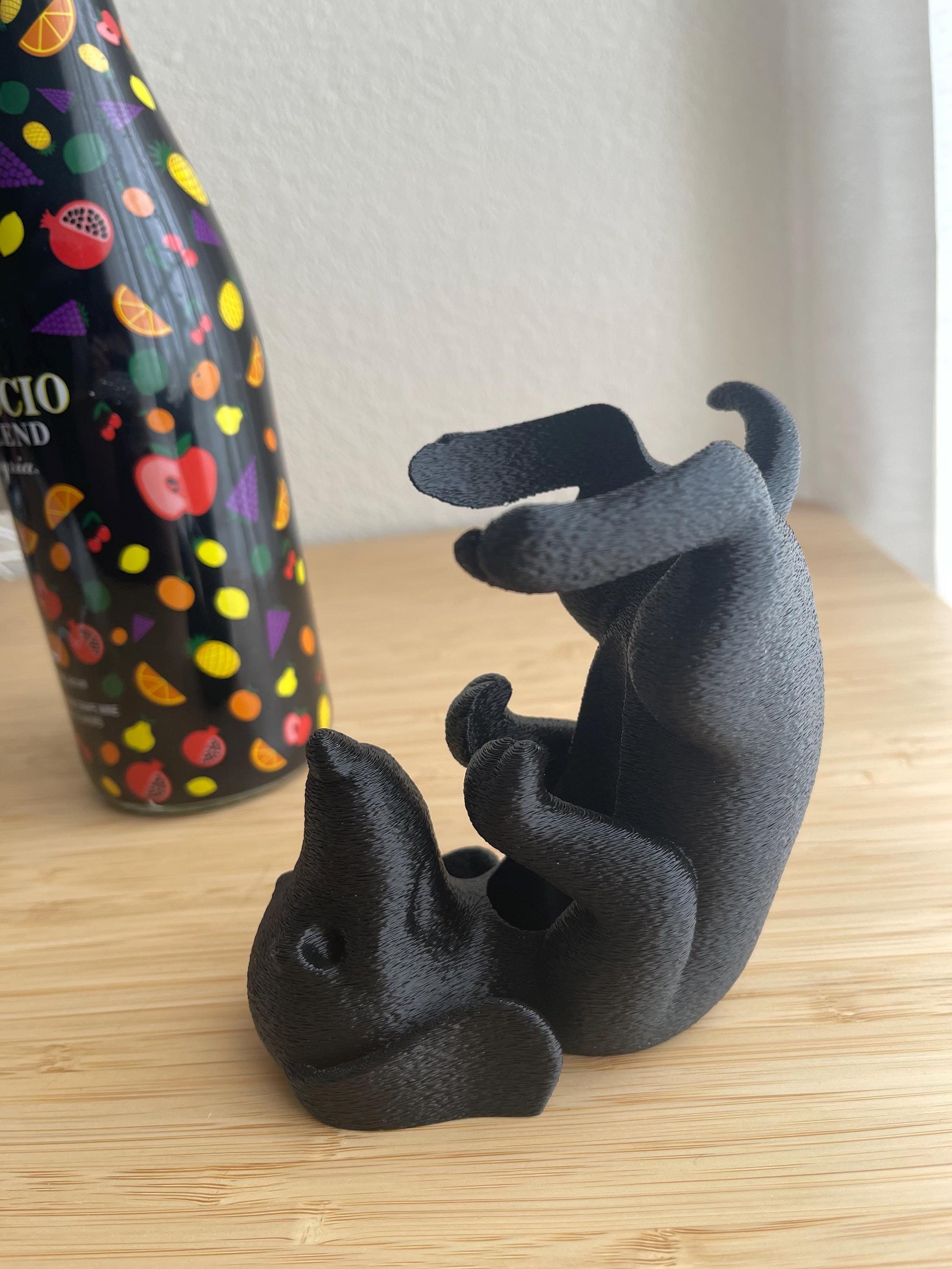 Dachshund Wine Bottle Holder, Wiener Dog Decor, Funny Dog Gift, Sausage Dog Bottle Stand, Pet Lover Gift, Bar Cart Decor, Barware
