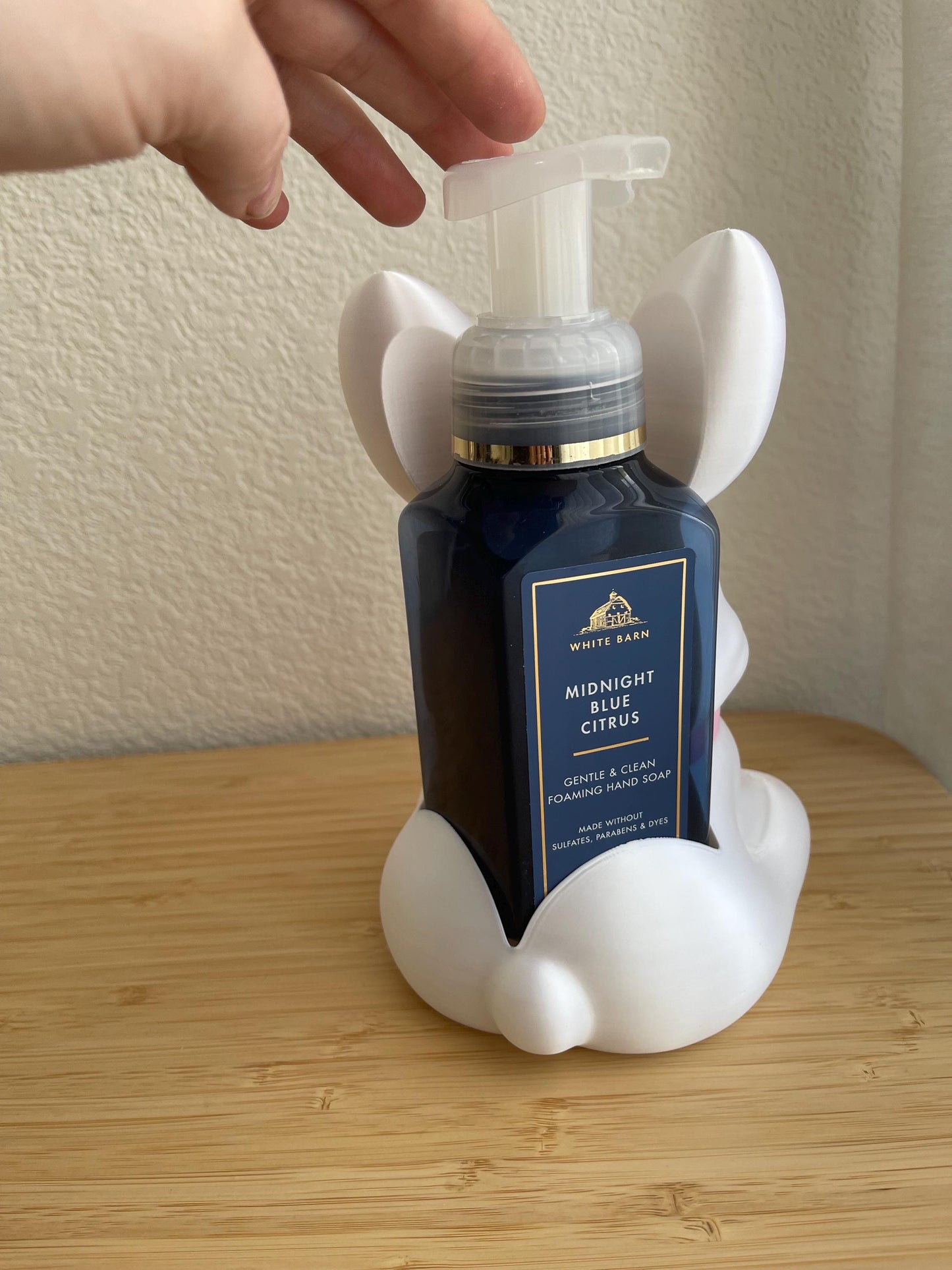 Bunny Soap Holder for Bath & Body Works Foaming Soap, Easter Decor, Cute Rabbit Sink Holder, Spring Bathroom Vibes