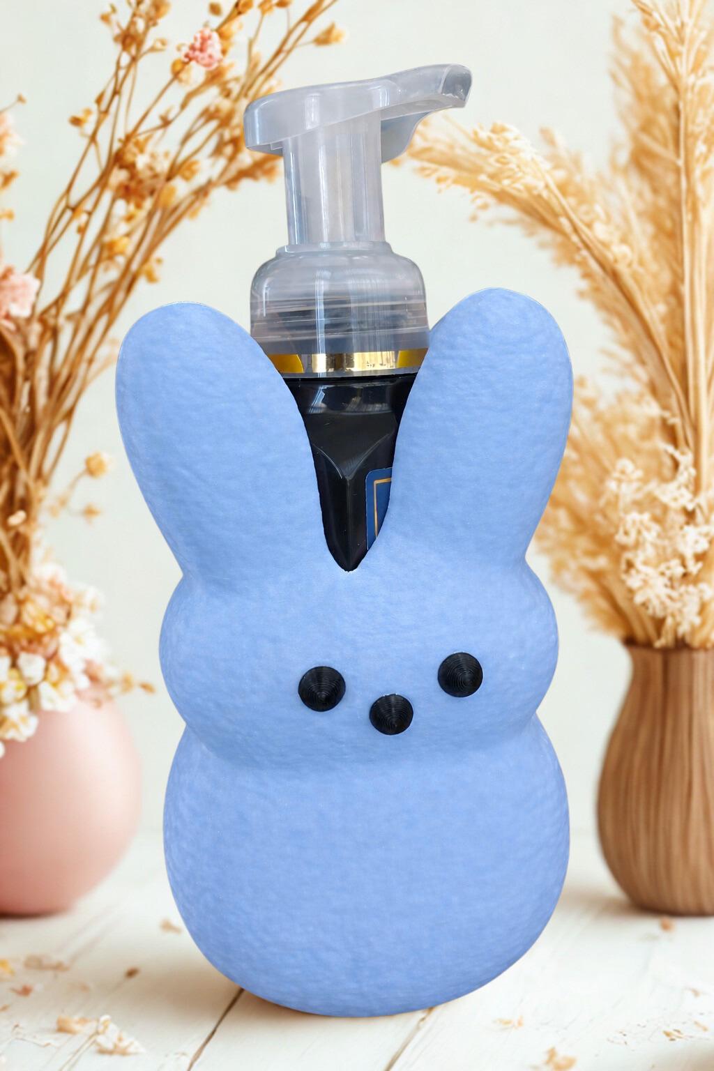 Peeps Bunny Soap Holder for Bath & Body Works Foaming Soap | Easter Bathroom Decor | Cute Bunny Soap Dispenser Holder