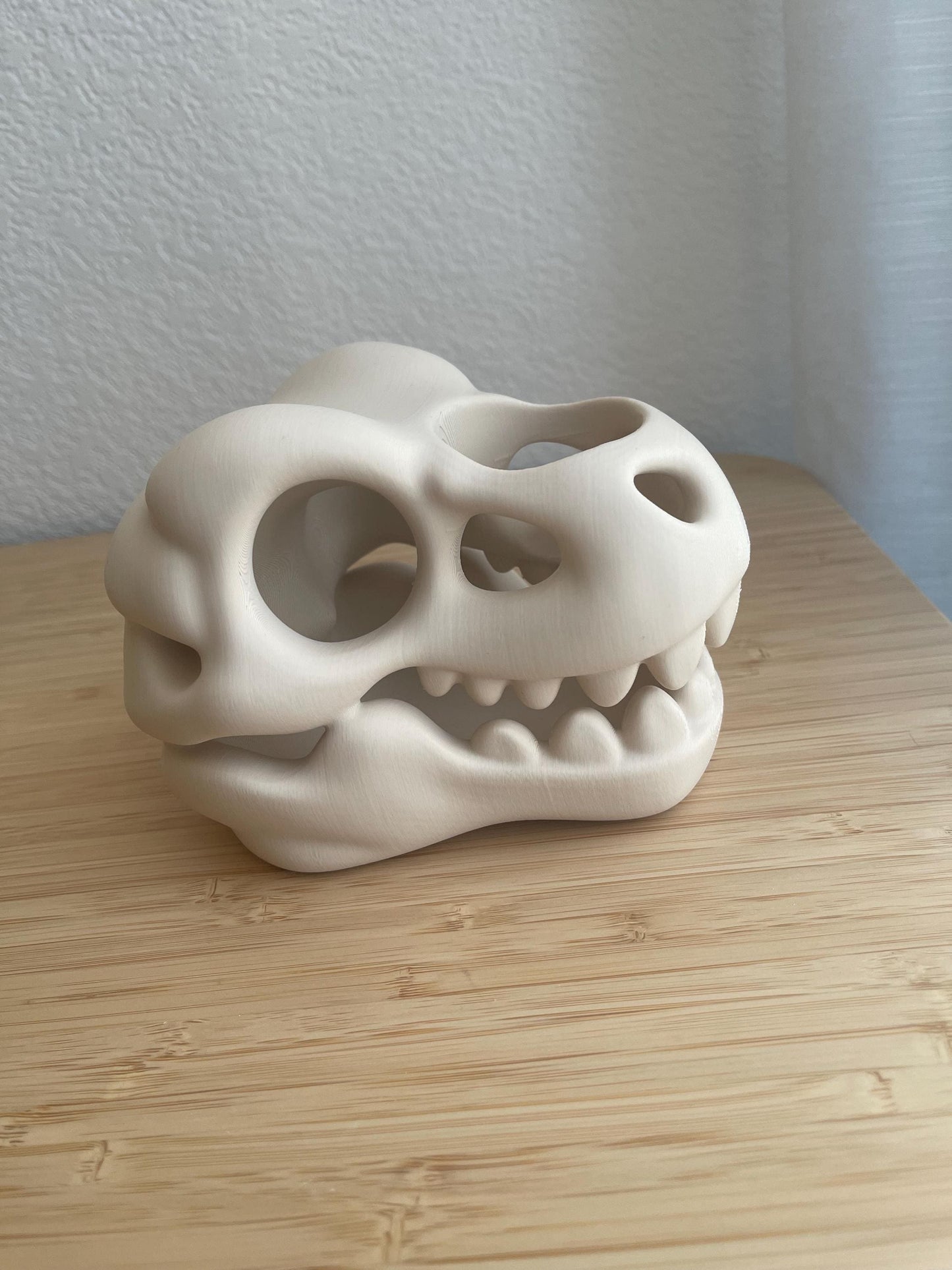 Dinosaur Skull Pen Holder | Dino Toothbrush Holder | Gothic Desk Organizer | Paintbrush Holder | 3D Printed Bathroom Decor