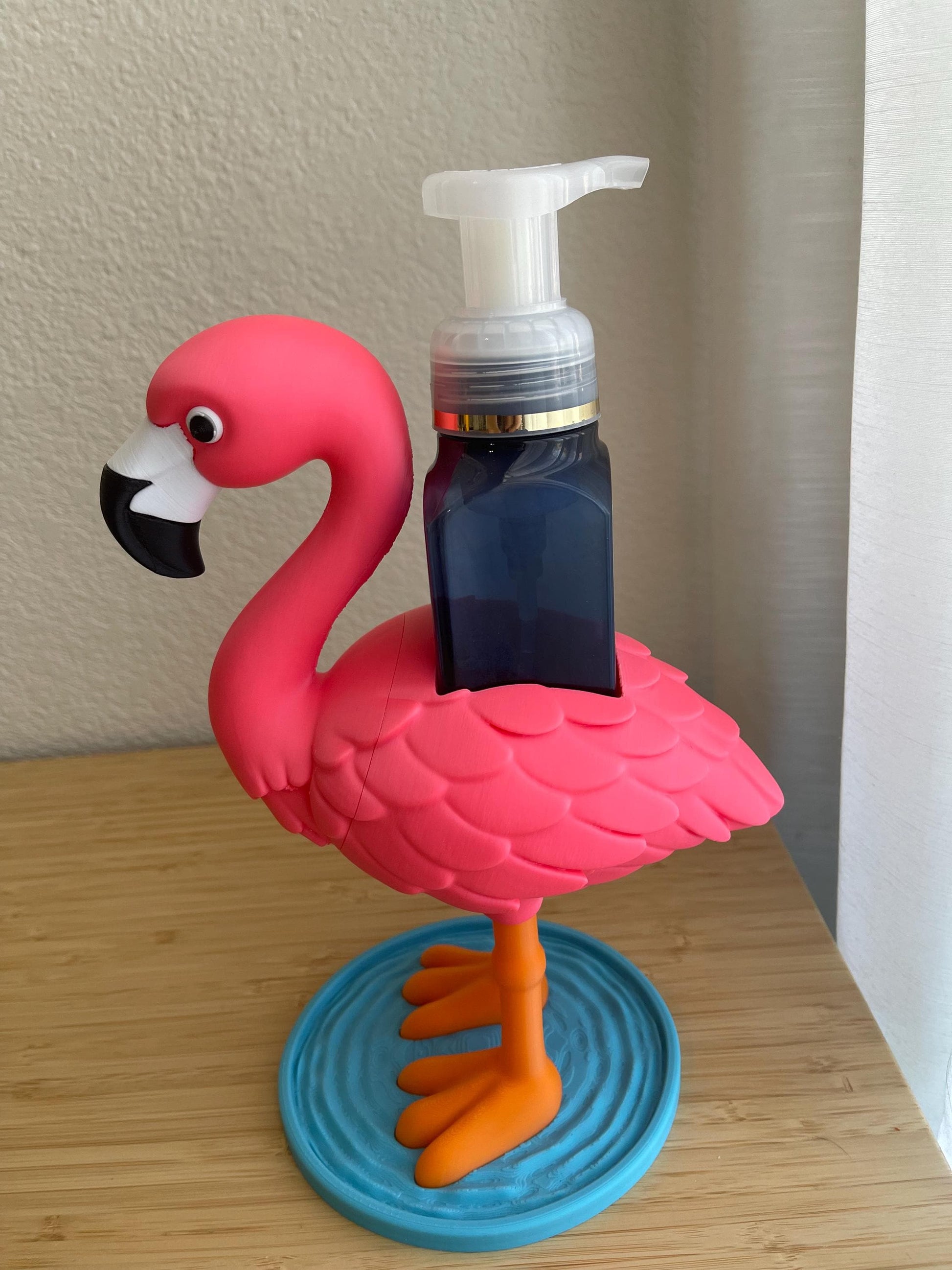 Flamingo Soap Holder for Bath & Body Works Bottles | 3D Printed Bathroom Decor