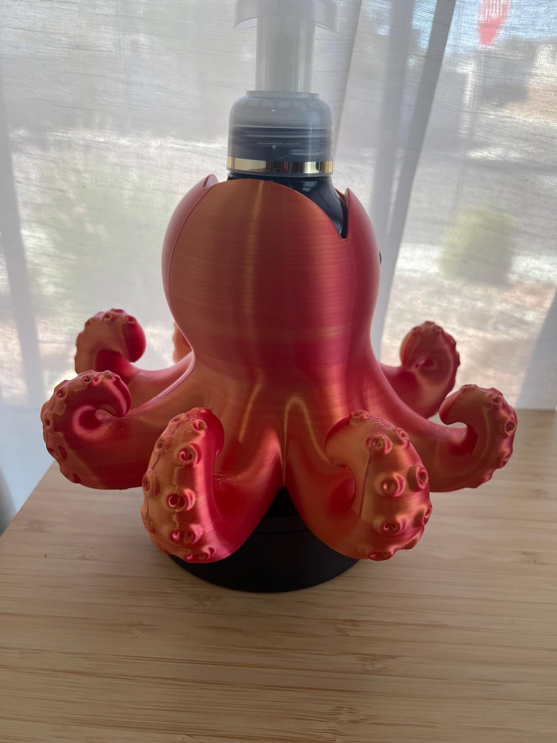 Octopus Soap Holder for Bath & Body Works, Coastal Bathroom Decor, Ocean Theme Sink Organizer, 3D Printed Sponge Holder