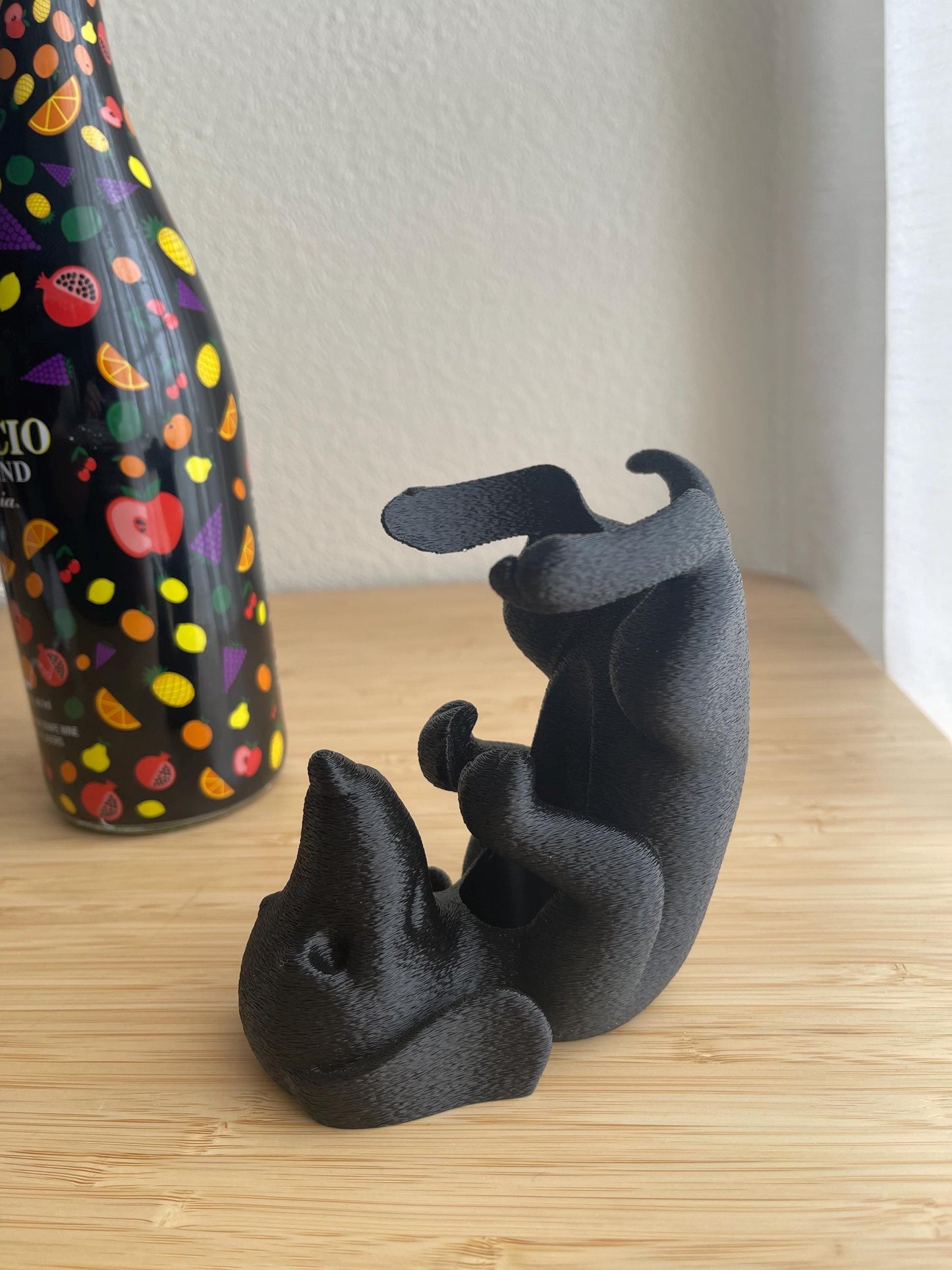 Dachshund Wine Bottle Holder, Wiener Dog Decor, Funny Dog Gift, Sausage Dog Bottle Stand, Pet Lover Gift, Bar Cart Decor, Barware
