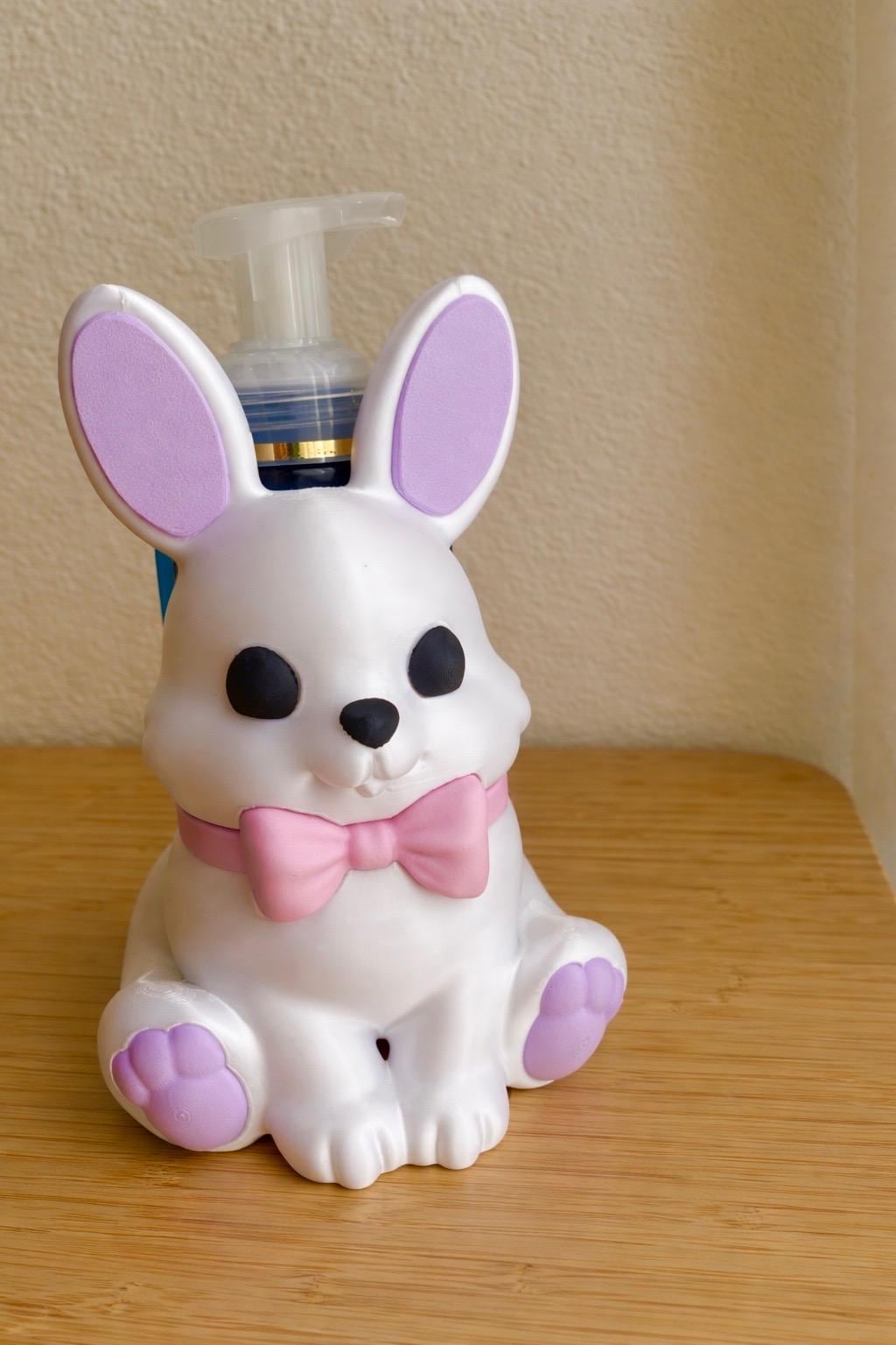 Bunny Soap Holder for Bath & Body Works Foaming Soap, Easter Decor, Cute Rabbit Sink Holder, Spring Bathroom Vibes