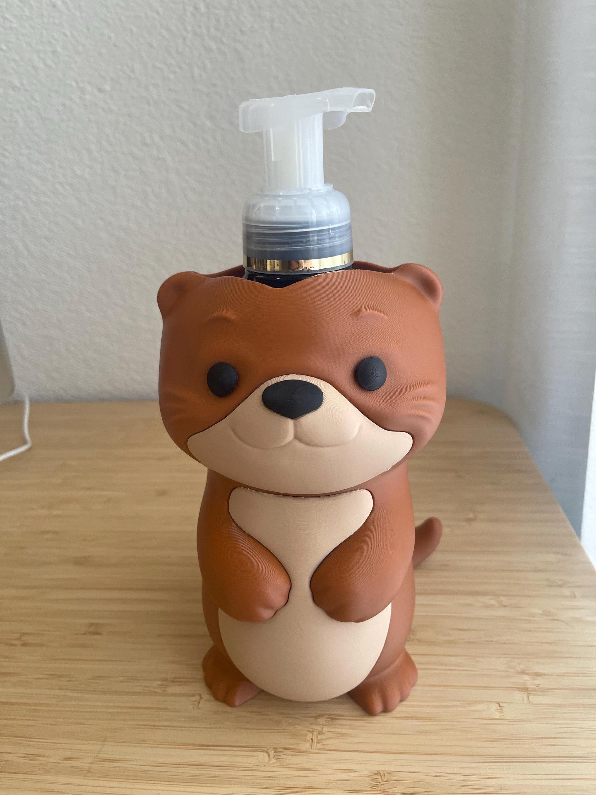 Otter Soap Holder for Bath & Body Works Foaming Soap | 3D Printed Animal Sink Decor