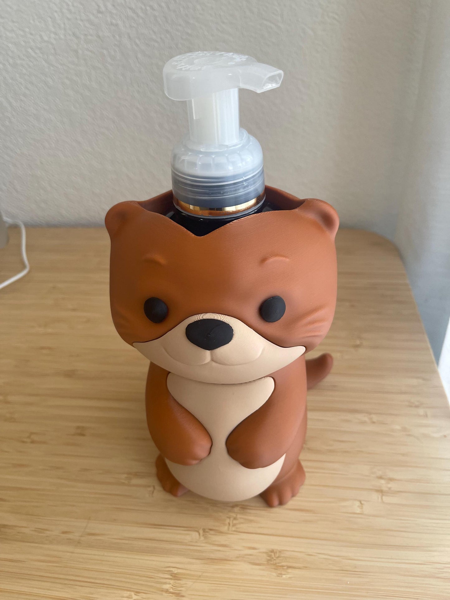 Otter Soap Holder for Bath & Body Works Foaming Soap | 3D Printed Animal Sink Decor