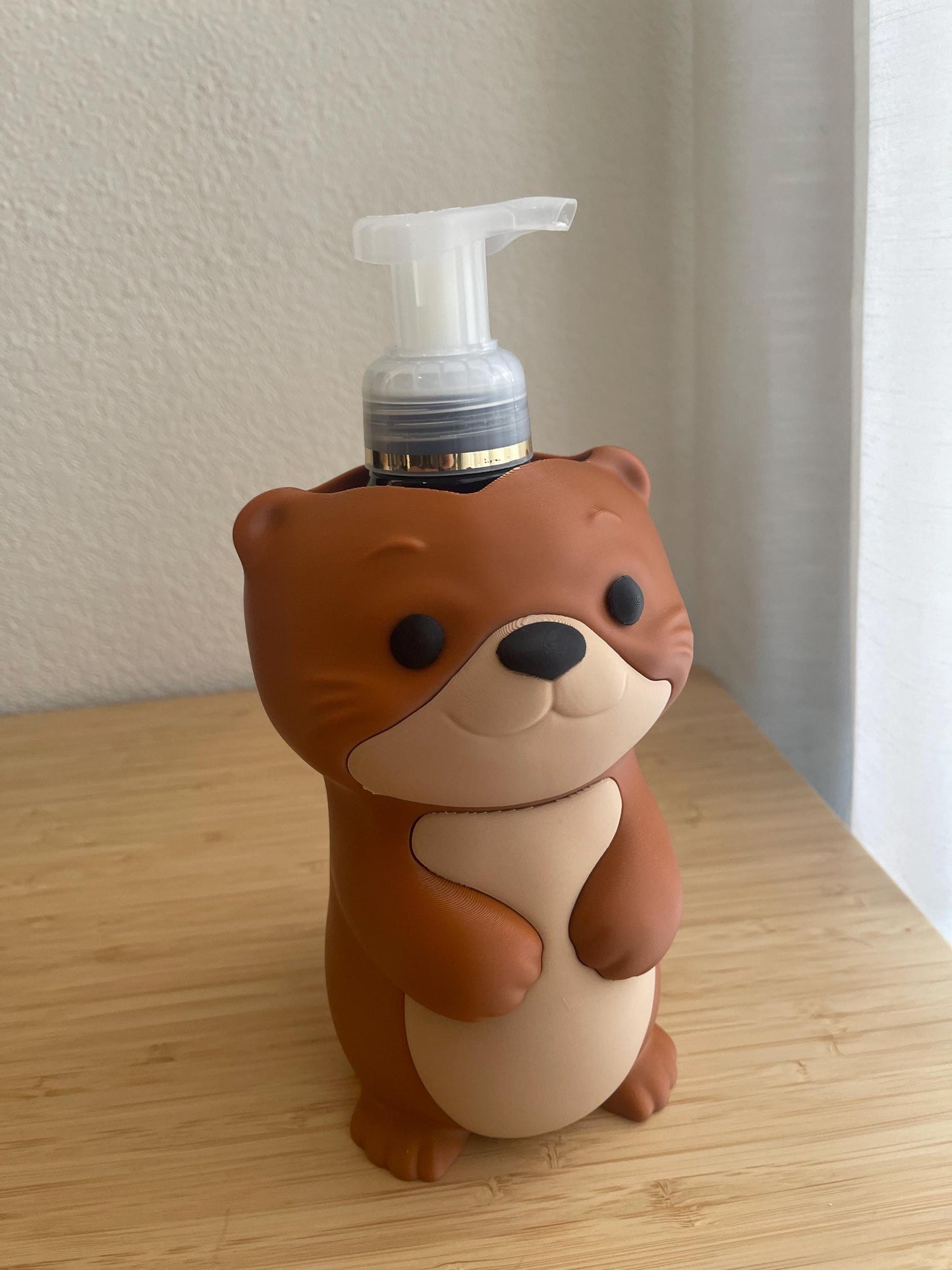 Otter Soap Holder for Bath & Body Works Foaming Soap | 3D Printed Animal Sink Decor