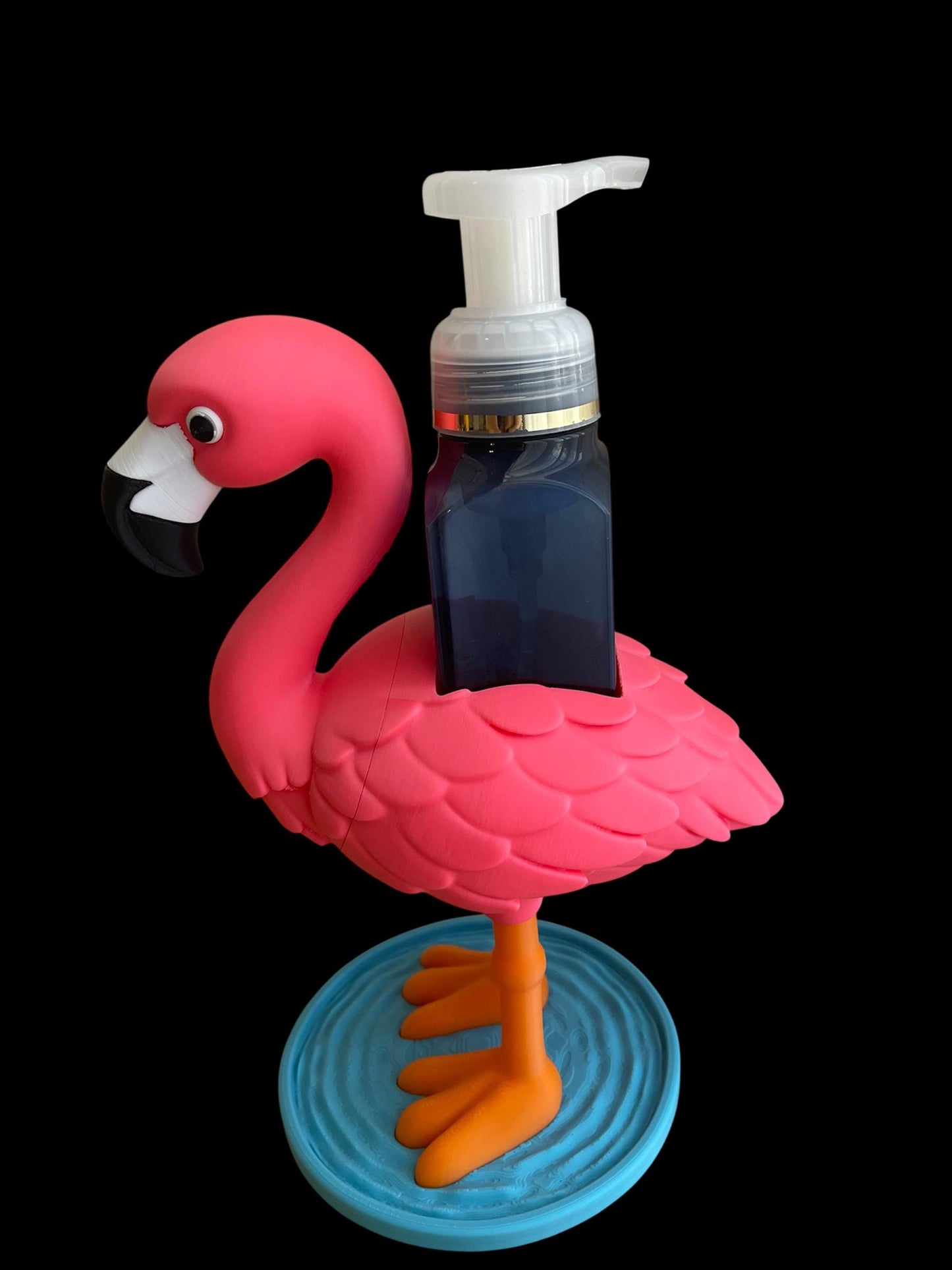 Flamingo Soap Holder for Bath & Body Works Bottles | 3D Printed Bathroom Decor