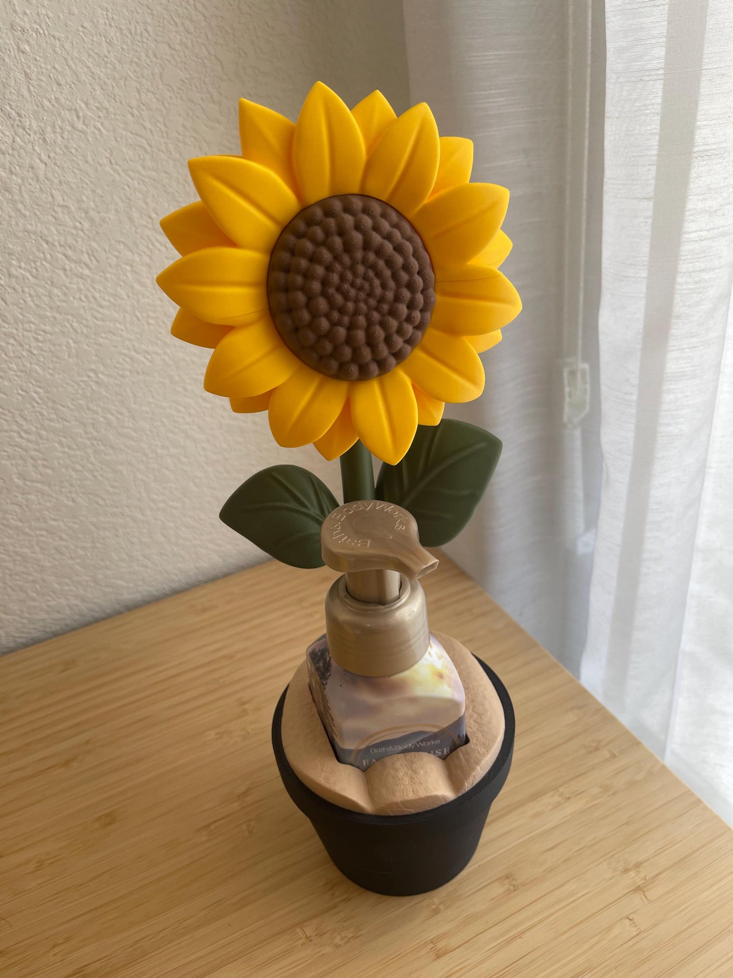 Sunflower Soap Holder for Bath & Body Works Foaming Soap | Farmhouse Bathroom Decor