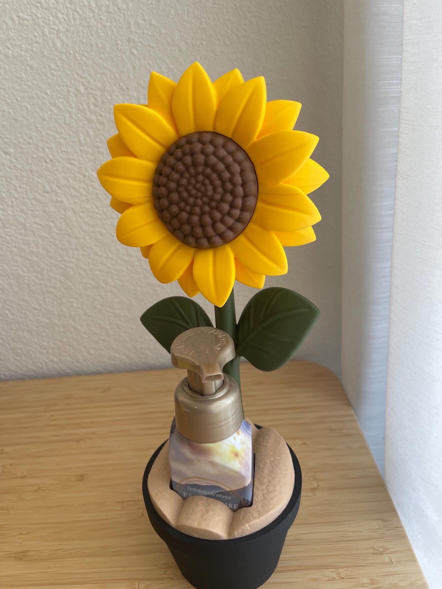 Sunflower Soap Holder for Bath & Body Works Foaming Soap | Farmhouse Bathroom Decor