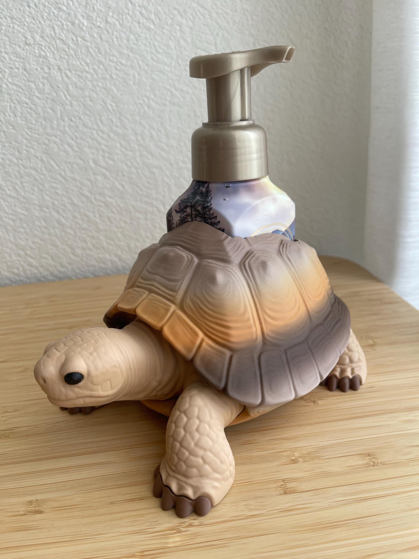 Tortoise Soap Holder | Turtle Bathroom Decor for Foaming Soap Stand | Holds Bath & Body Works Foaming Soap