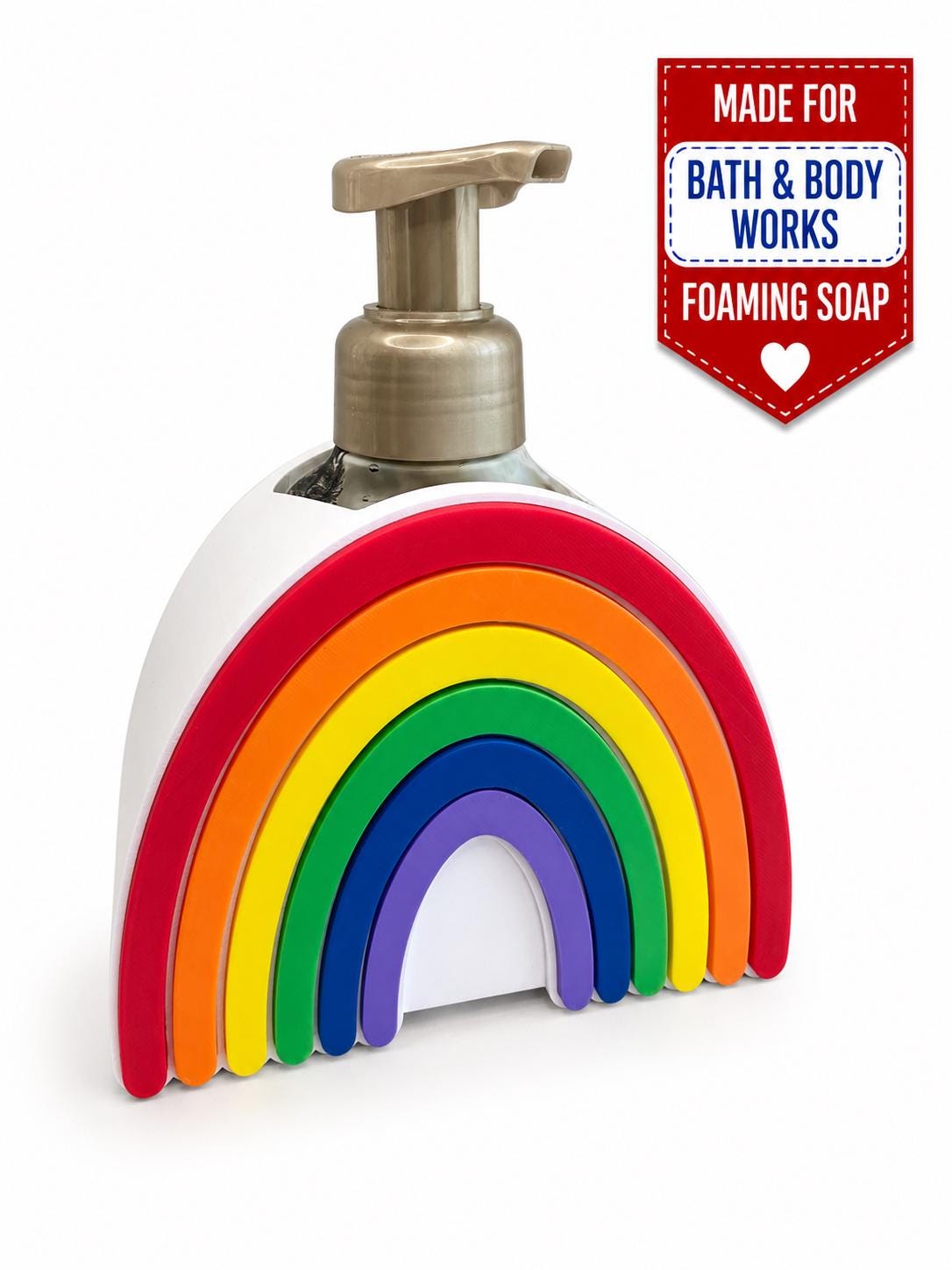 Rainbow Bath & Body Works Foaming Soap Holder