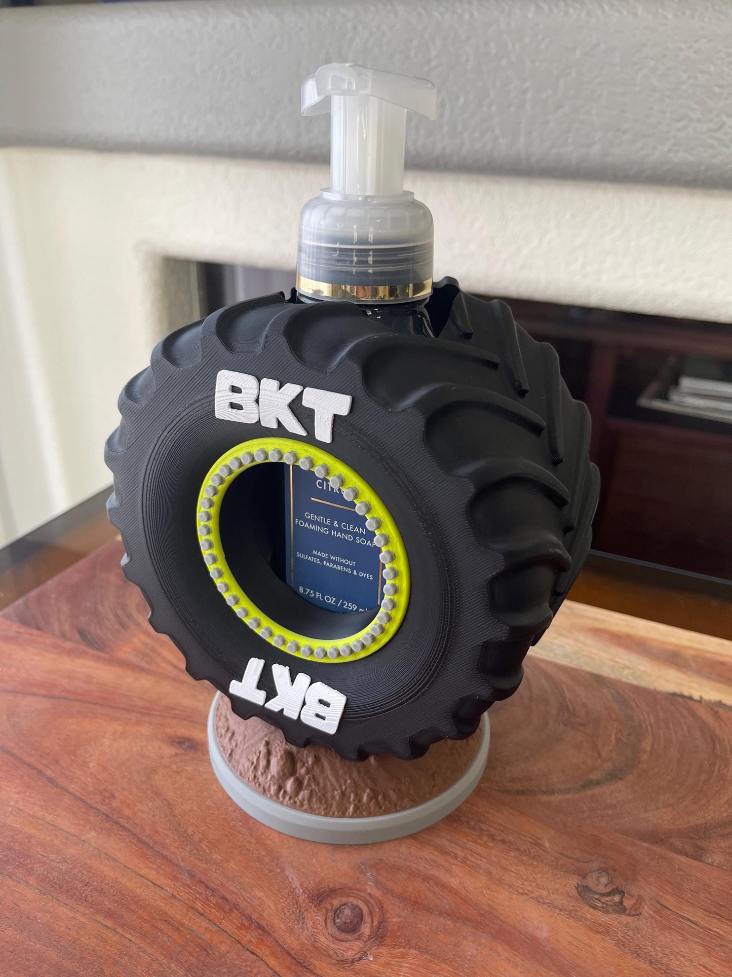 Monster Truck Tire Bath & Body Works Foaming Soap Holder