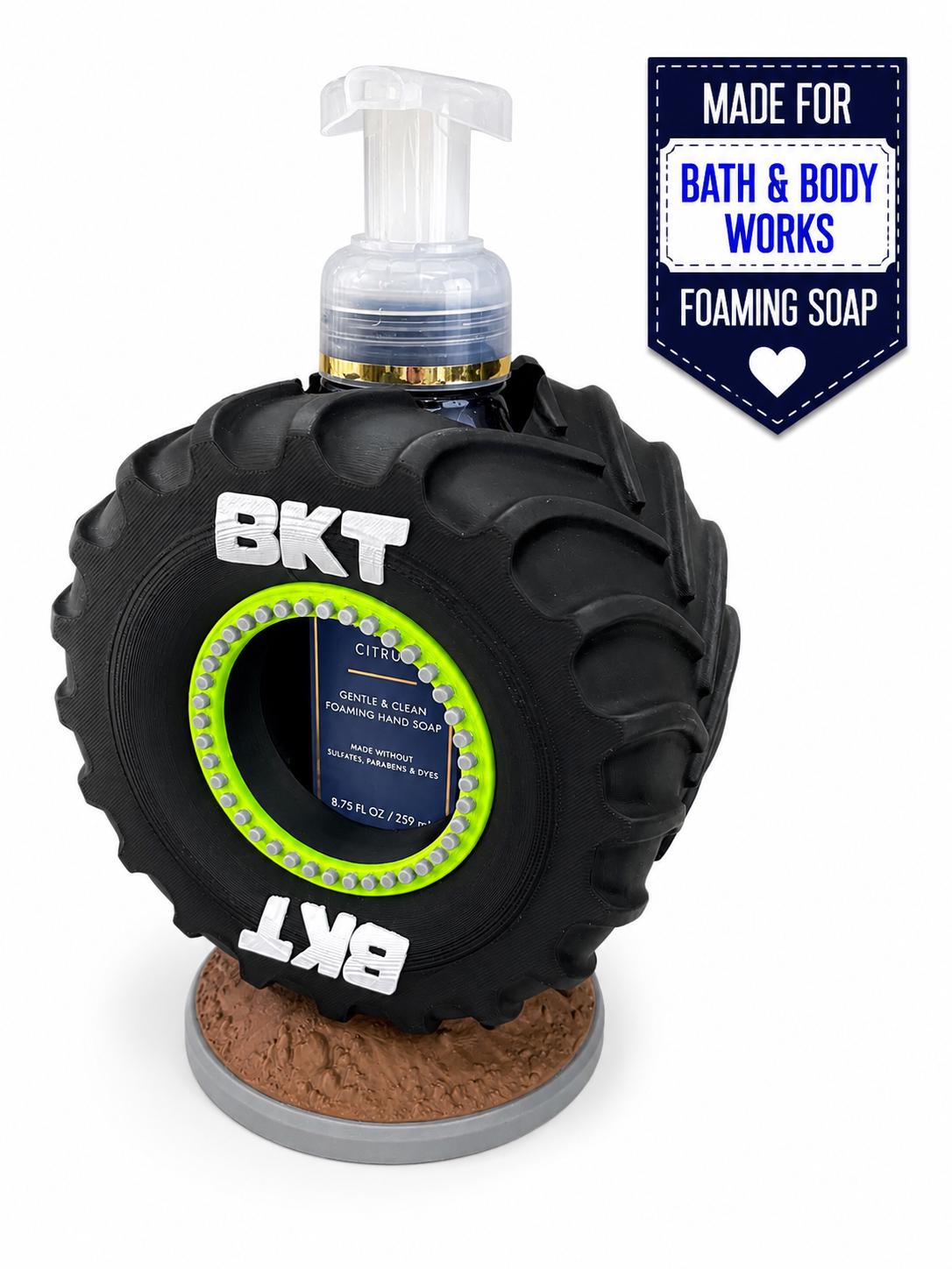 Monster Truck Tire Bath & Body Works Foaming Soap Holder