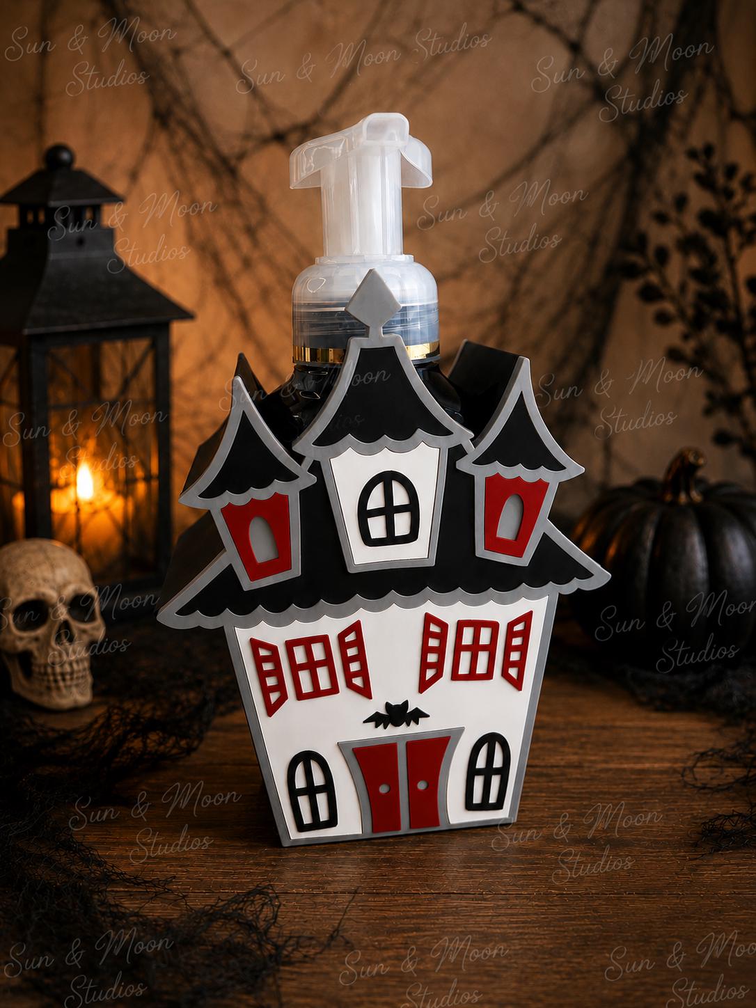 Haunted House Soap Holder for Bath & Body Works Foaming Soap | Halloween Bathroom Decor