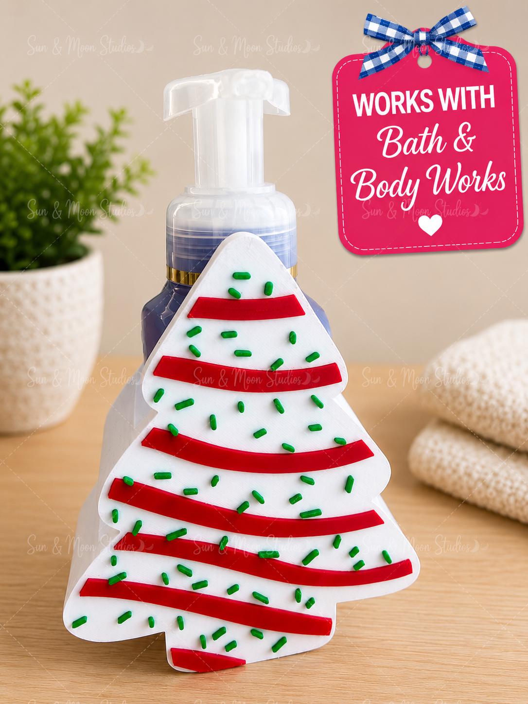 Christmas Tree Cake Soap Holder | Bath & Body Works Foaming Soap Decor