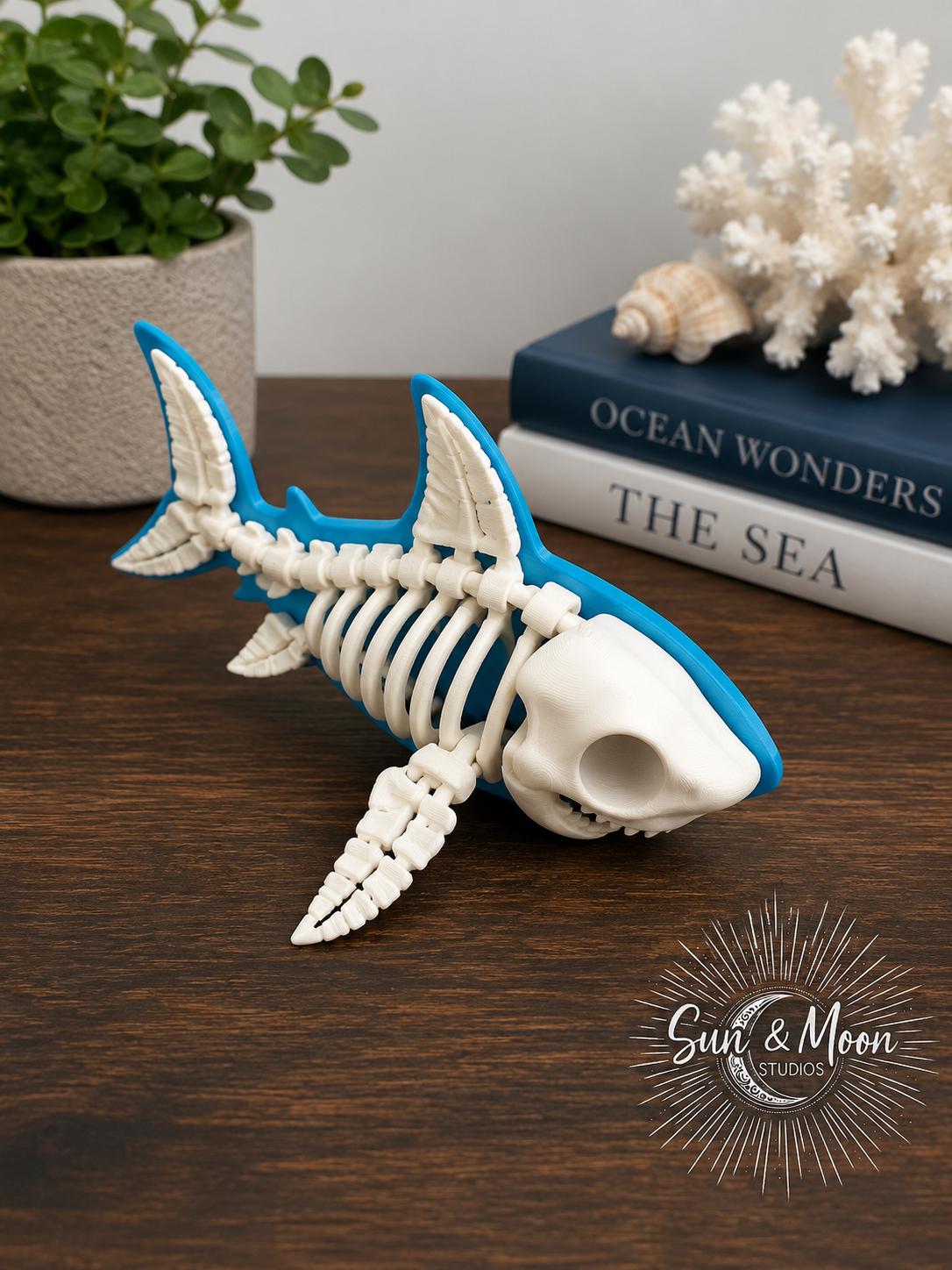 Bone Shark – Shark Skeleton Collectible– Ocean-Themed Decor