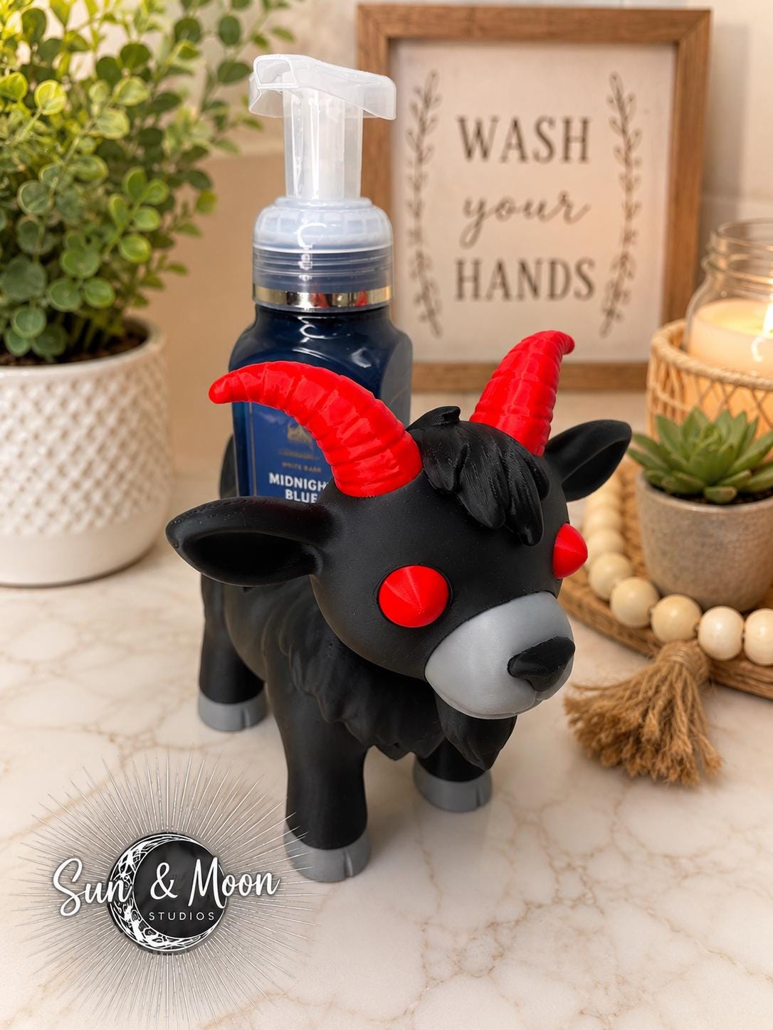 Goat Soap Holder – Foaming Soap Dispenser Holder