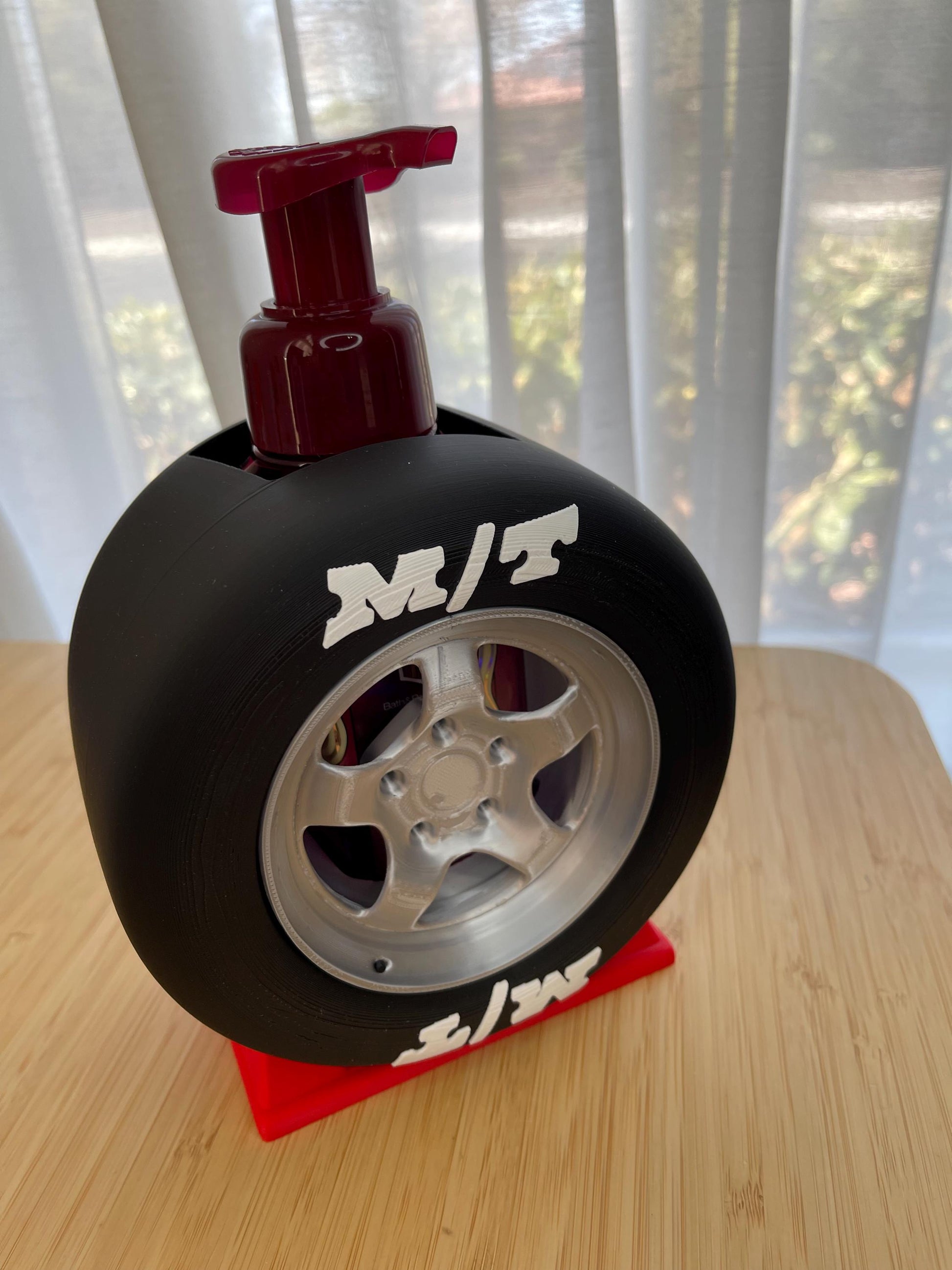 Racing Slick Tire Bath & Body Works Foaming Soap Holder