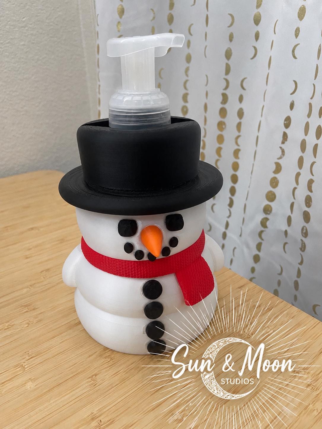 Snowman Foaming Soap Holder | Christmas Bath & Body Works Soap Holder | Winter Bathroom Decor | Holiday Kitchen Sink Decor