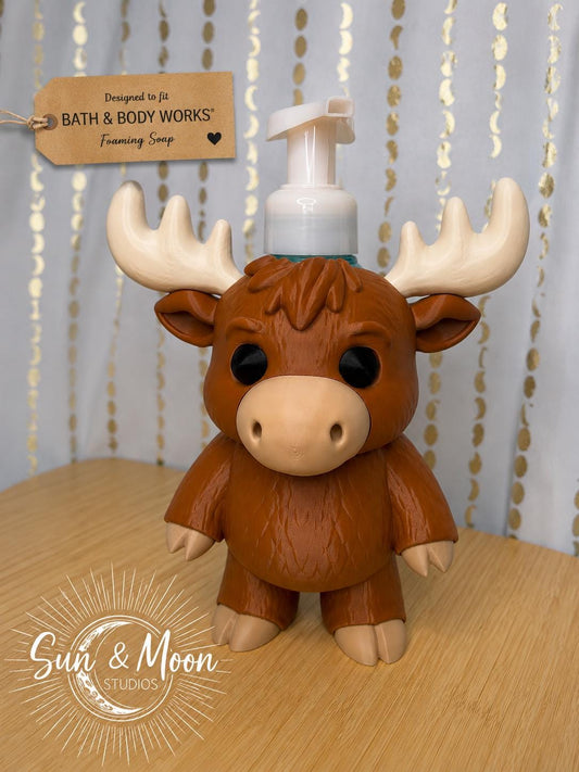 Moose Foaming Soap Holder | Designed for Bath & Body Works Soap | Woodland Cabin Bathroom Decor