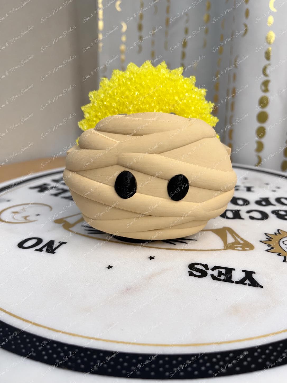 Spooky Scrub Daddy Sponge Holder | Mummy or Witch Cauldron | Halloween Kitchen Decor | Gothic Sponge Holder | 3D Printed Sink Organizer