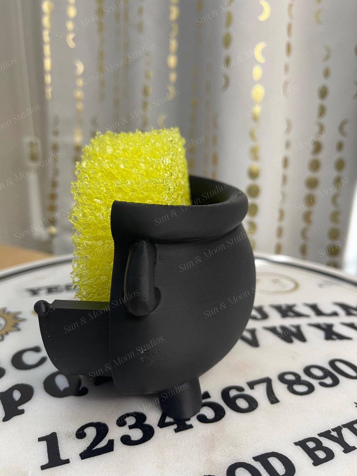 Spooky Scrub Daddy Sponge Holder | Mummy or Witch Cauldron | Halloween Kitchen Decor | Gothic Sponge Holder | 3D Printed Sink Organizer