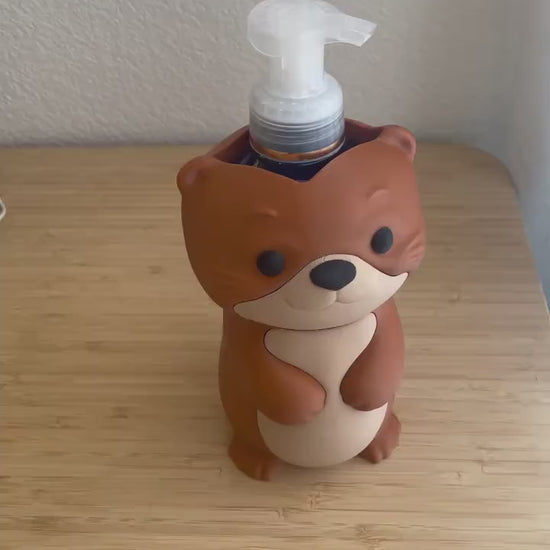Otter Soap Holder for Bath & Body Works Foaming Soap | 3D Printed Animal Sink Decor