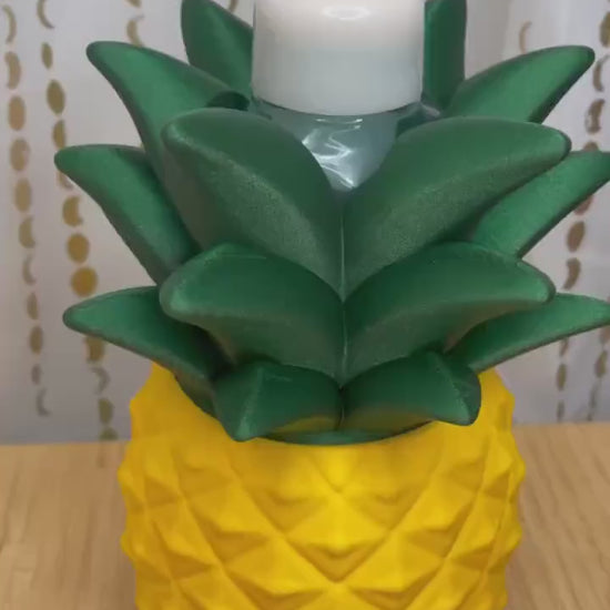Pineapple Foaming Soap Holder | Bath & Body Works Soap Dispenser Cover | Tropical Bathroom Decor | Summer Kitchen Decor