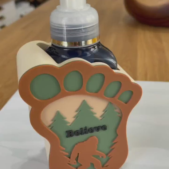 Bigfoot / Sasquatch Soap Holder for Bath & Body Works Foaming Soap | Believe Footprint Decor