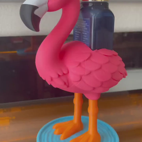 Flamingo Soap Holder for Bath & Body Works Bottles | 3D Printed Bathroom Decor