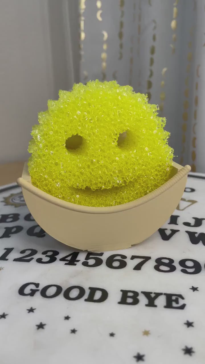 Spooky Scrub Daddy Sponge Holder | Mummy or Witch Cauldron | Halloween Kitchen Decor | Gothic Sponge Holder | 3D Printed Sink Organizer