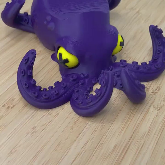 PS5 Controller Holder, Purple Octopus Gaming Stand, PlayStation 5 Controller Display, Gamer Desk Accessory, Game Room Decor, Gift for Gamers