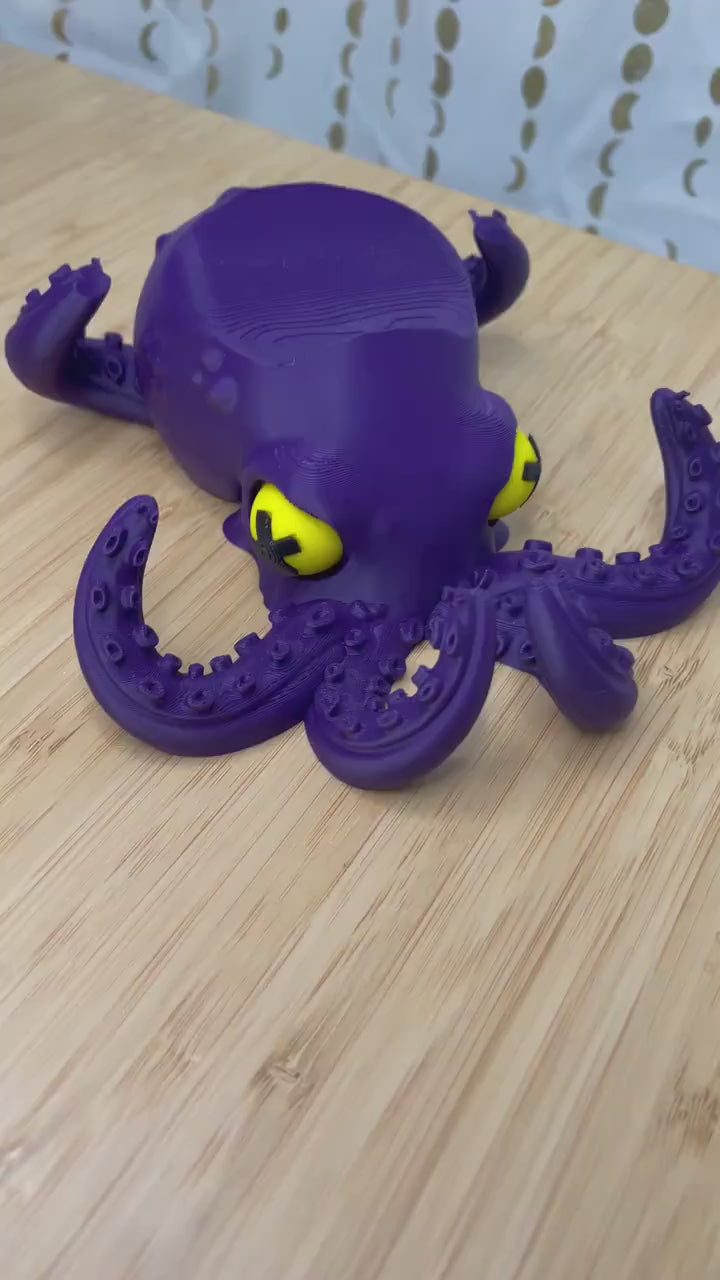 PS5 Controller Holder, Purple Octopus Gaming Stand, PlayStation 5 Controller Display, Gamer Desk Accessory, Game Room Decor, Gift for Gamers