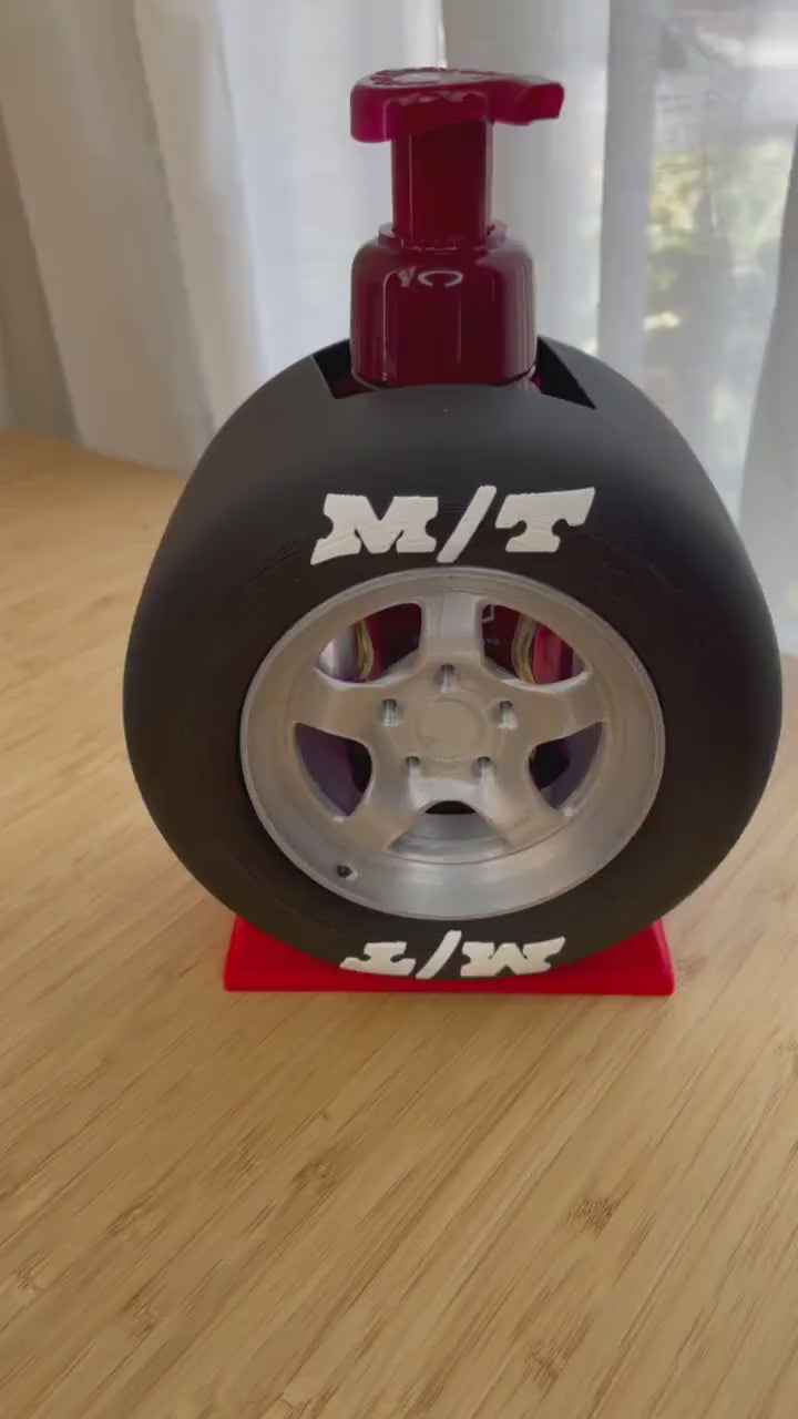 Racing Slick Tire Bath & Body Works Foaming Soap Holder