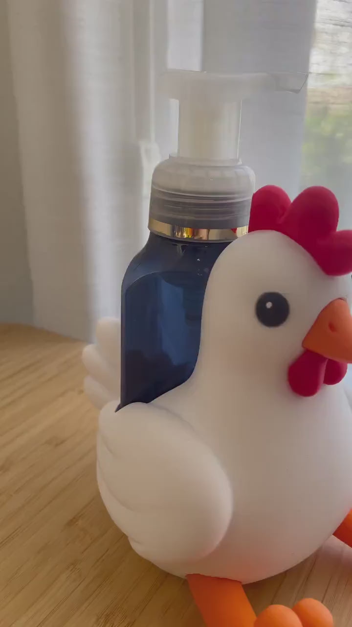 Chicken/Rooster Soap Holder | Farmhouse Bathroom Decor, Rooster Sink Organizer