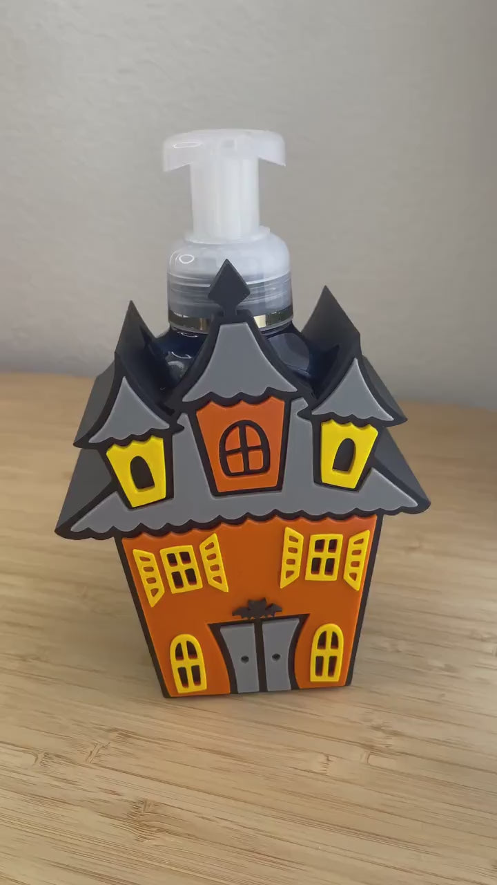 Haunted House Soap Holder for Bath & Body Works Foaming Soap | Halloween Bathroom Decor
